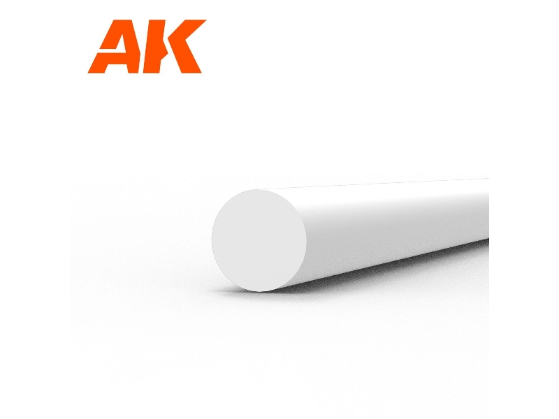 Rod 2.00 Diameter X 350mm - Styrene Rod - (1 Units) - zdjęcie 1