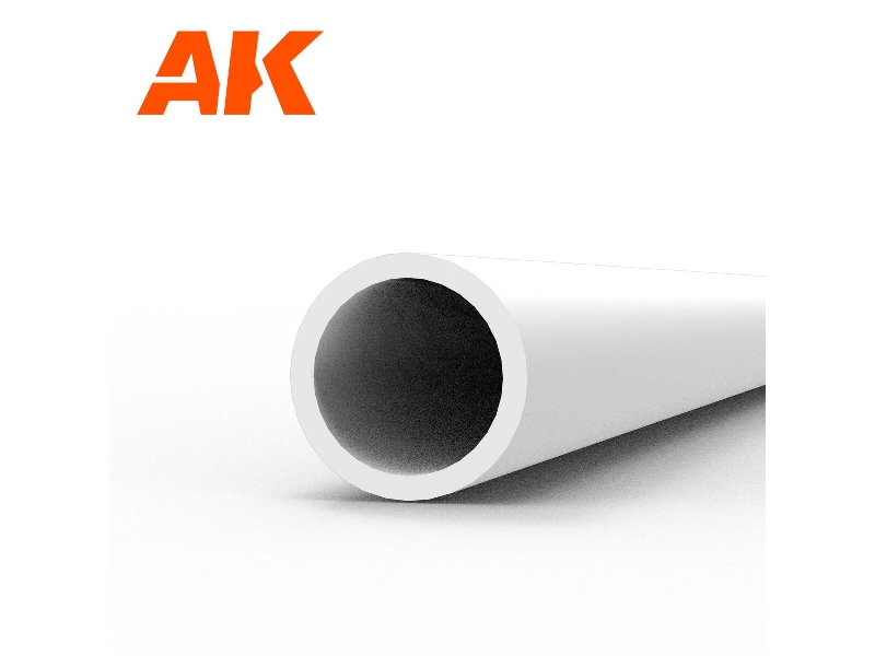 Hollow Tube 3.00 Diameter X 350mm (W.T. 0,7mm) - Styrene Hollow Tube - (1 Units) - zdjęcie 1