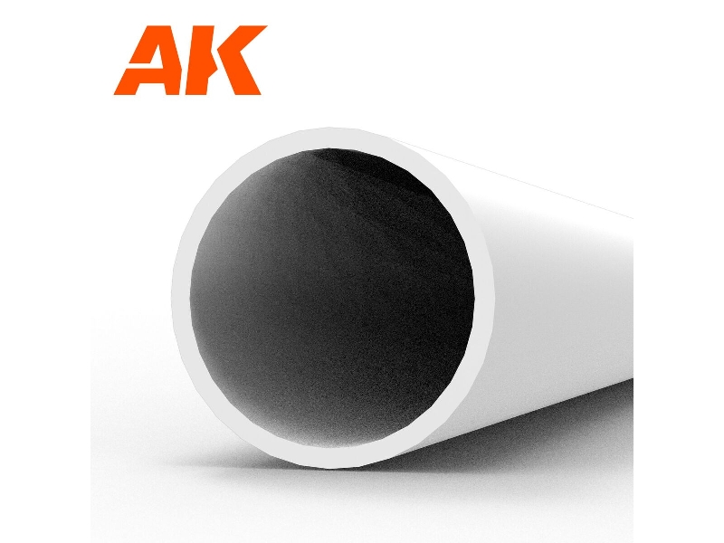 Hollow Tube 5.00 Diameter X 350mm (W.T. 0,7mm) - Styrene Hollow Tube - (1 Units) - zdjęcie 1 Hollow Tube 5.00 Diameter X 350mm (W.T. 0,7mm) - Styrene Hollow Tube - (1 Units) - zdjęcie 1