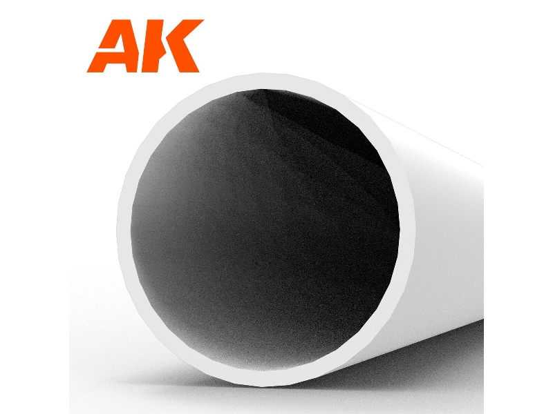 Hollow Tube 6.00 Diameter X 350mm (W.T. 0,7mm) - Styrene Hollow Tube - (1 Units) - zdjęcie 1