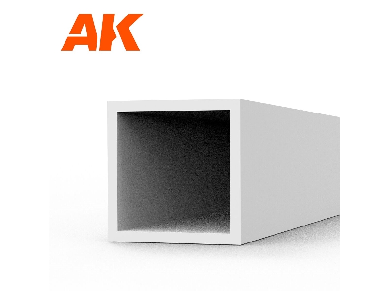 Square Hollow Tube 4.00 Diameter X 350mm (0,7mm) - Styrene Square Hollow Tube - (1 Units) - zdjęcie 1 Square Hollow Tube 4.00 Diameter X 350mm (0,7mm) - Styrene Square Hollow Tube - (1 Units) - zdjęcie 1