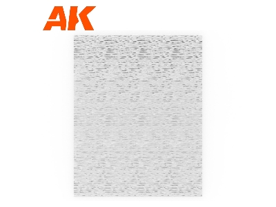 Water Sheet Transparent Running Water 245 X 195mm / 9.64 X 7.68 " - Textured Acrylic Sheet - 1 Unit - zdjęcie 1