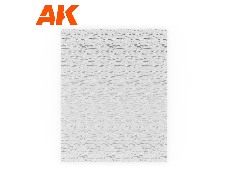 Water Sheet Transparent Running Water 245 X 195mm / 9.64 X 7.68 " - Textured Acrylic Sheet - 1 Unit - zdjęcie 1
