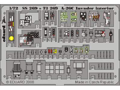  A-26C interior 1/72 - Italeri - blaszki - zdjęcie 1