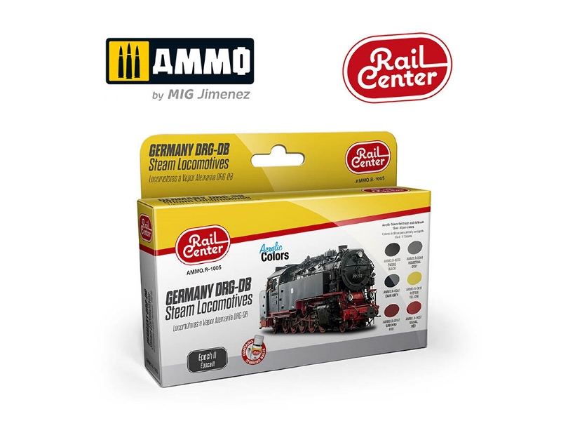 Ammo Rail Center - Germany Drg-db Steam Locomotives Epoch Ii - zdjęcie 1 Ammo Rail Center - Germany Drg-db Steam Locomotives Epoch Ii - zdjęcie 1