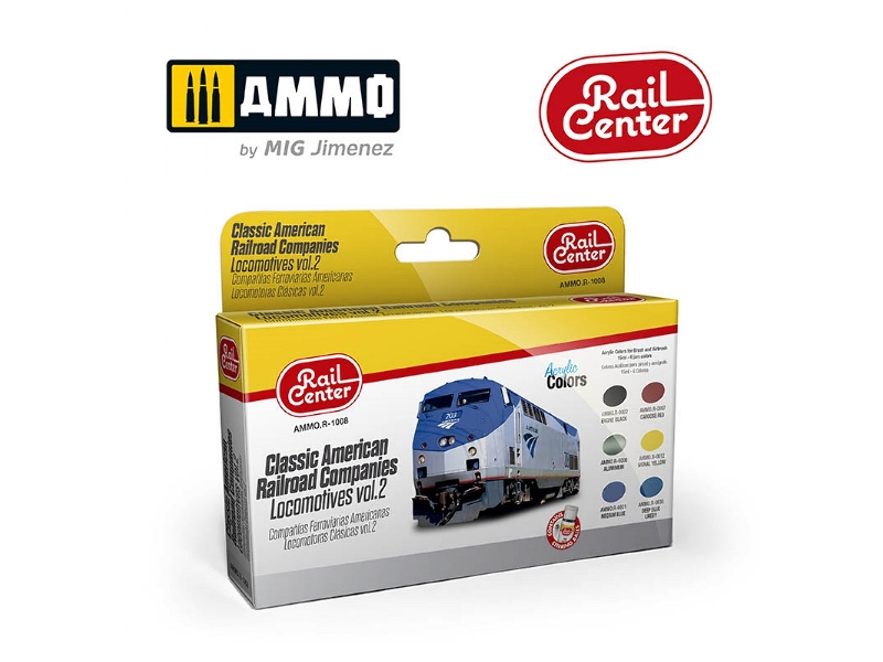 Ammo Rail Center - Classic American Railroad Companies - Locomotives Vol.2 - zdjęcie 1 Ammo Rail Center - Classic American Railroad Companies - Locomotives Vol.2 - zdjęcie 1