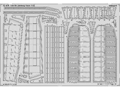 Yak-9K landing flaps 1/32 - ICM - zdjęcie 1