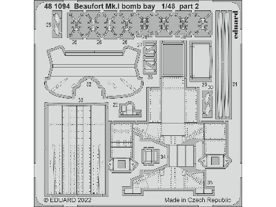 Beaufort Mk. I bomb bay 1/48 - ICM - zdjęcie 1