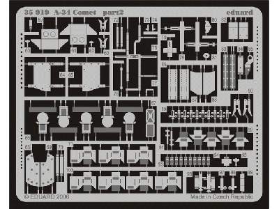  A-34 Comet 1/35 - Bronco - blaszki - zdjęcie 3