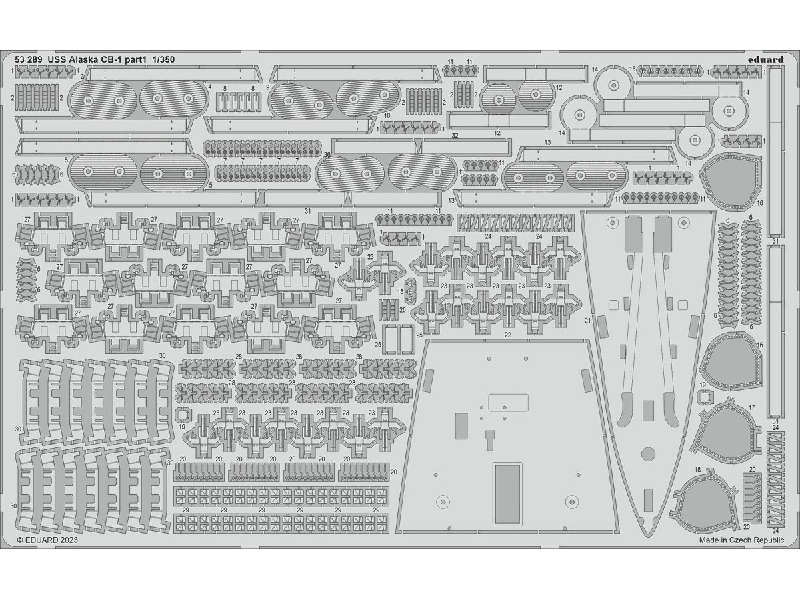 USS Alaska CB-1 part 1 1/350 - HOBBY BOSS - zdjęcie 1