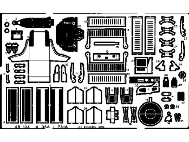 A-36/ P-51A 1/48 - Accurate Miniatures - blaszki - zdjęcie 1 A-36/ P-51A 1/48 - Accurate Miniatures - blaszki - zdjęcie 1