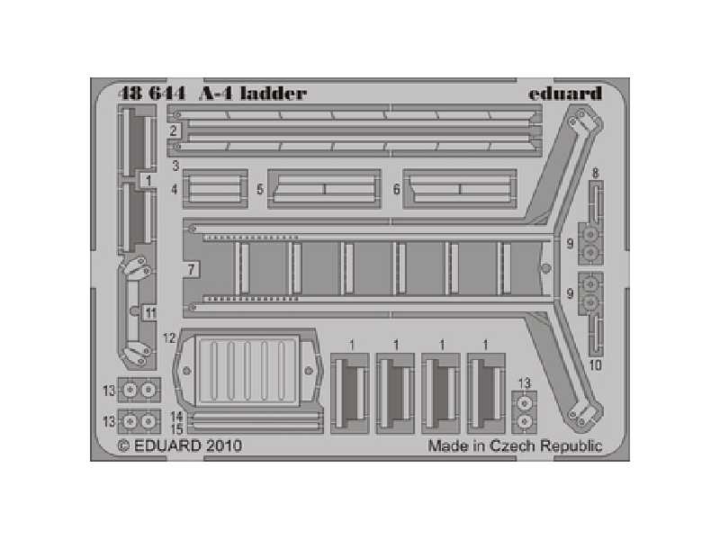 A-4 ladder 1/48 - Hasegawa - blaszki - zdjęcie 1 A-4 ladder 1/48 - Hasegawa - blaszki - zdjęcie 1