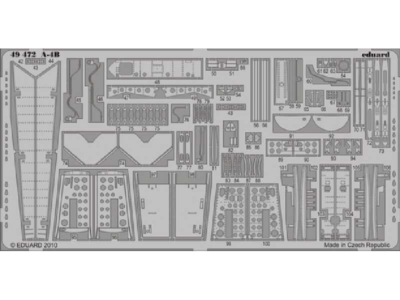  A-4B S. A. 1/48 - Hasegawa - blaszki - zdjęcie 1