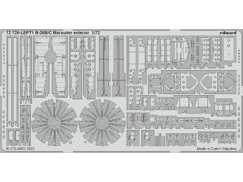 B-26B/ C Marauder exterior 1/72 - HOBBY 2000 - zdjęcie 1 B-26B/ C Marauder exterior 1/72 - HOBBY 2000 - zdjęcie 1
