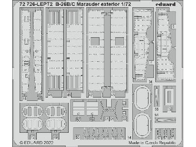 B-26B/ C Marauder exterior 1/72 - HOBBY 2000 - zdjęcie 2