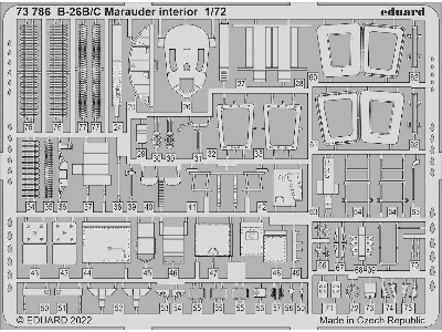 B-26B/ C Marauder interior 1/72 - HOBBY 2000 - zdjęcie 2