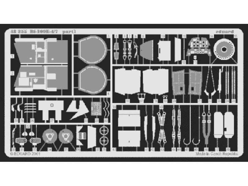  Bf 109E-4/7 1/48 - Hasegawa - blaszki - zdjęcie 1