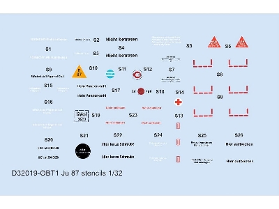 Ju 87 stencils 1/32 - REVELL - zdjęcie 1