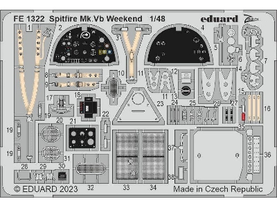 Spitfire Mk. Vb Weekend 1/48 - EDUARD - zdjęcie 1