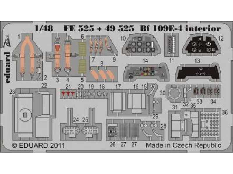 Bf 109E-4 S. A. 1/48 - Airfix - blaszki - zdjęcie 1 Bf 109E-4 S. A. 1/48 - Airfix - blaszki - zdjęcie 1