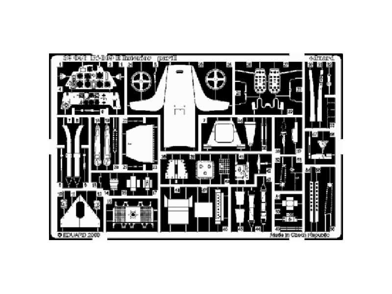 Bf 109E interior 1/32 - Hasegawa - blaszki - zdjęcie 1 Bf 109E interior 1/32 - Hasegawa - blaszki - zdjęcie 1