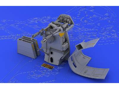  Bf 109E MG 17 mount 1/32 - Eduard - żywica i blaszki - zdjęcie 3