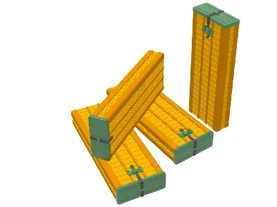 Willow Ammo Containers For 88mm Flak/Kwk36 Early Pattern (6pcs) - zdjęcie 1