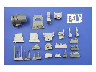  Bf 109E MG 17 mount 1/32 - Eduard - żywica i blaszki - zdjęcie 16