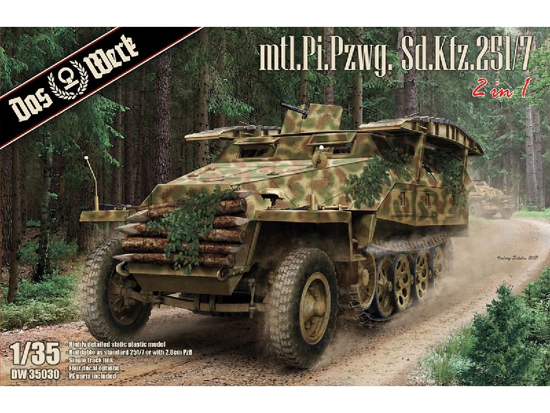 Mtl.Pi.Pzwg. Sd.Kfz.251/7 (2 In 1) - zdjęcie 1 Mtl.Pi.Pzwg. Sd.Kfz.251/7 (2 In 1) - zdjęcie 1