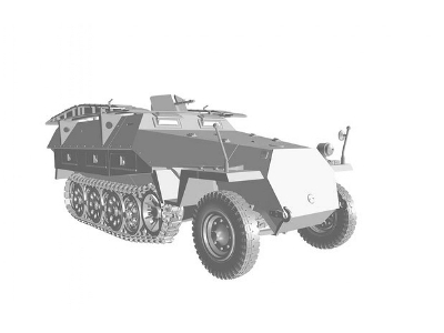 Mtl.Pi.Pzwg. Sd.Kfz.251/7 (2 In 1) - zdjęcie 7