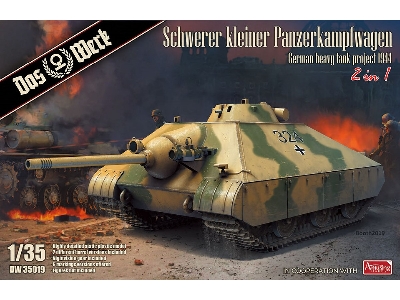 Schwerer kleiner Panzerkampfwagen German Heavy Tank Project 1944 (2 in 1) - zdjęcie 1