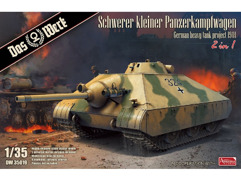 Schwerer kleiner Panzerkampfwagen German Heavy Tank Project 1944 (2 in 1) - zdjęcie 1