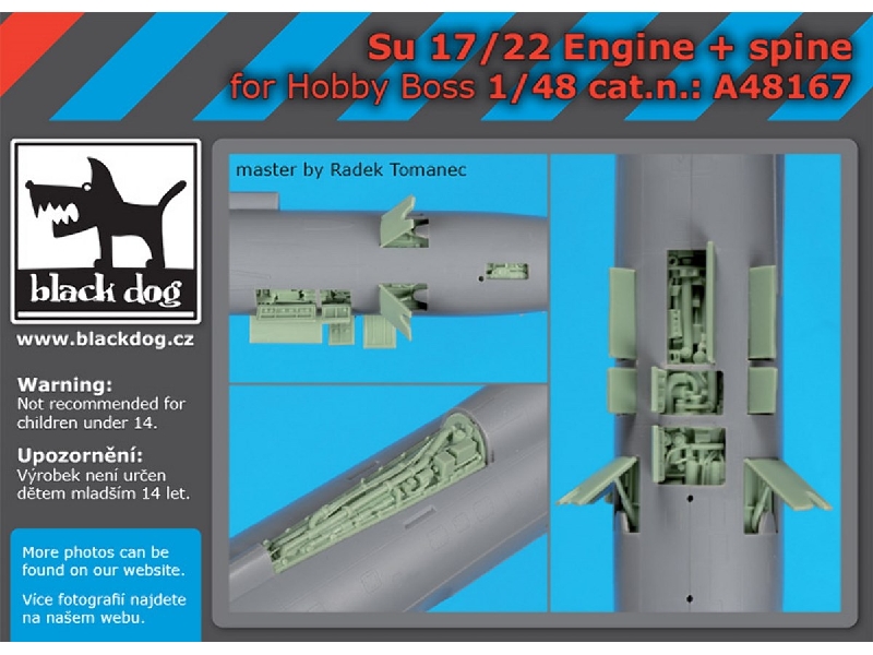 Su 17/22 Engine + Spine For Hobby Boss - zdjęcie 1 Su 17/22 Engine + Spine For Hobby Boss - zdjęcie 1