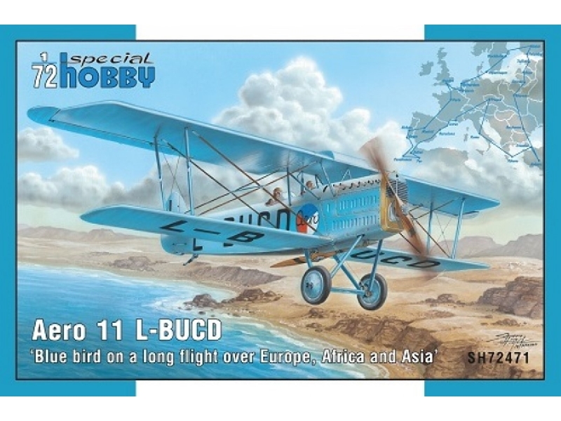 Aero 11 L-bucd 'blue Bird On A Long Flight Over Europe, Africa And Asia' - zdjęcie 1