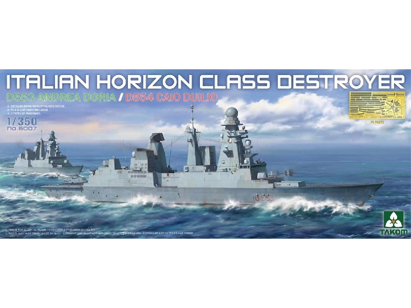 D553 Andrea Doria / D554 Caio Duilio - włoski niszczyciel rakietowy typu Horizon - zdjęcie 1 D553 Andrea Doria / D554 Caio Duilio - włoski niszczyciel rakietowy typu Horizon - zdjęcie 1
