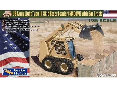 Us Army Light Type Iii Skid Steer Loader (M400w) With Bar Track - zdjęcie 1