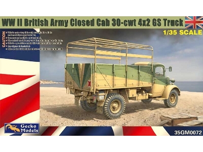 Wwii British Army Closed Cab 30-cwt 4x2 Gs Truck - zdjęcie 1