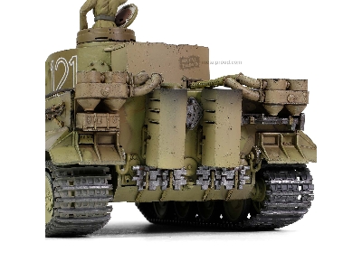 [engine Plus Series] - German Sd.Kfz.181 Pzkpfw Vi Tiger Ausf. E Heavy Tank (Initial Production Model), #121, Schwere Panzerabte