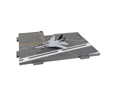 Cvn-65 Deck, Section #i Deck + F-14b Vf-84 "jolly Roger" - zdjęcie 1