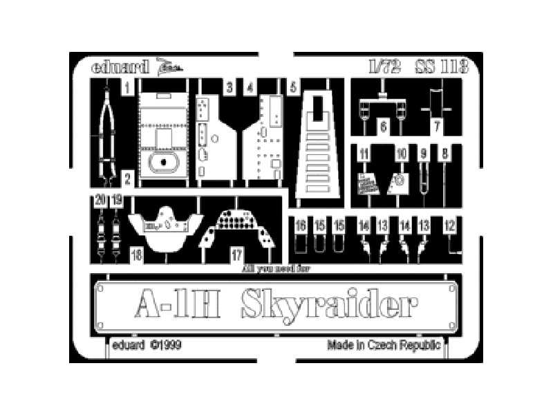 A-1H 1/72 - Hasegawa - blaszki - zdjęcie 1 A-1H 1/72 - Hasegawa - blaszki - zdjęcie 1