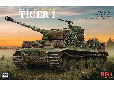 Tiger I późna produkcja z pełnym wnętrzem i zimmeritem - zdjęcie 1