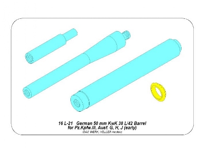 Lufa 50mm KwK 38L/42 do czołgu Panzer III G,H,J wczesny - zdjęcie 16