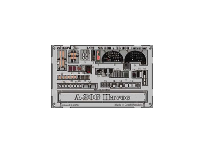 A-20G interior S. A. 1/72 - CMK / MPM - blaszki - zdjęcie 1 A-20G interior S. A. 1/72 - CMK / MPM - blaszki - zdjęcie 1