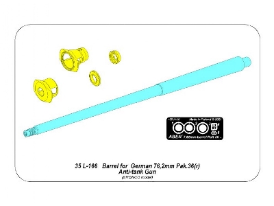 Lufa niemieckiej p/panc armaty 76,2mm Pak 36(r) - zdjęcie 12