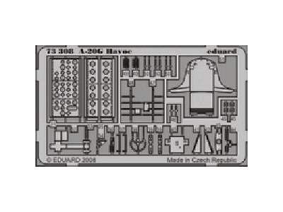  A-20G interior S. A. 1/72 - CMK / MPM - blaszki - zdjęcie 3