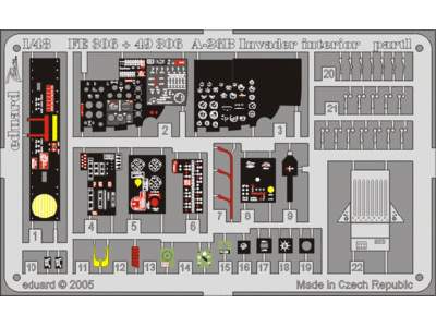  A-26B interior 1/48 - Monogram - blaszki - zdjęcie 1