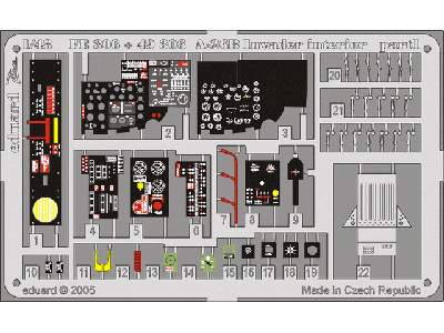  A-26B interior 1/48 - Monogram - blaszki - zdjęcie 2