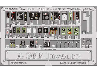  A-26B interior 1/48 - Monogram - blaszki - zdjęcie 3