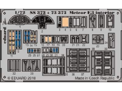  Meteor F.3 interior S. A. 1/72 - Hobby Boss - blaszki - zdjęcie 1