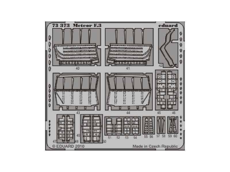 Meteor F.3 S. A. 1/72 - Dragon - blaszki - zdjęcie 1 Meteor F.3 S. A. 1/72 - Dragon - blaszki - zdjęcie 1